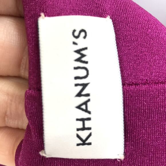 Khanum's Kara Diamante Trim Mini Dress L Halterneck Tie Open Back Faux Pearl - Picture 3 of 8